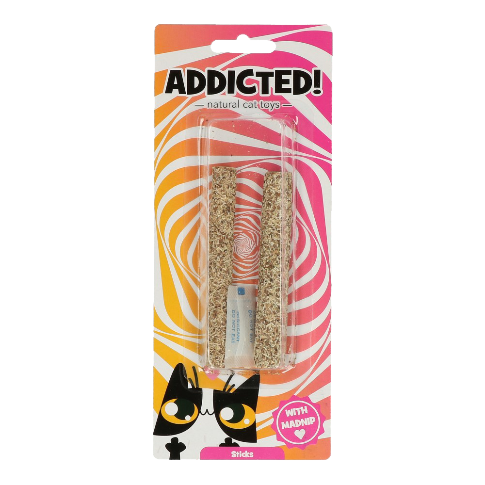 Pack de 2 Bâtons Addicted! pour chats - Jouets irrésistibles !