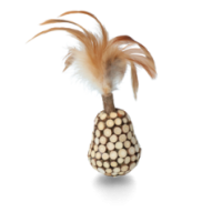Balancier en bois Addicted! avec plumes pour chat - 22x9x6 cm