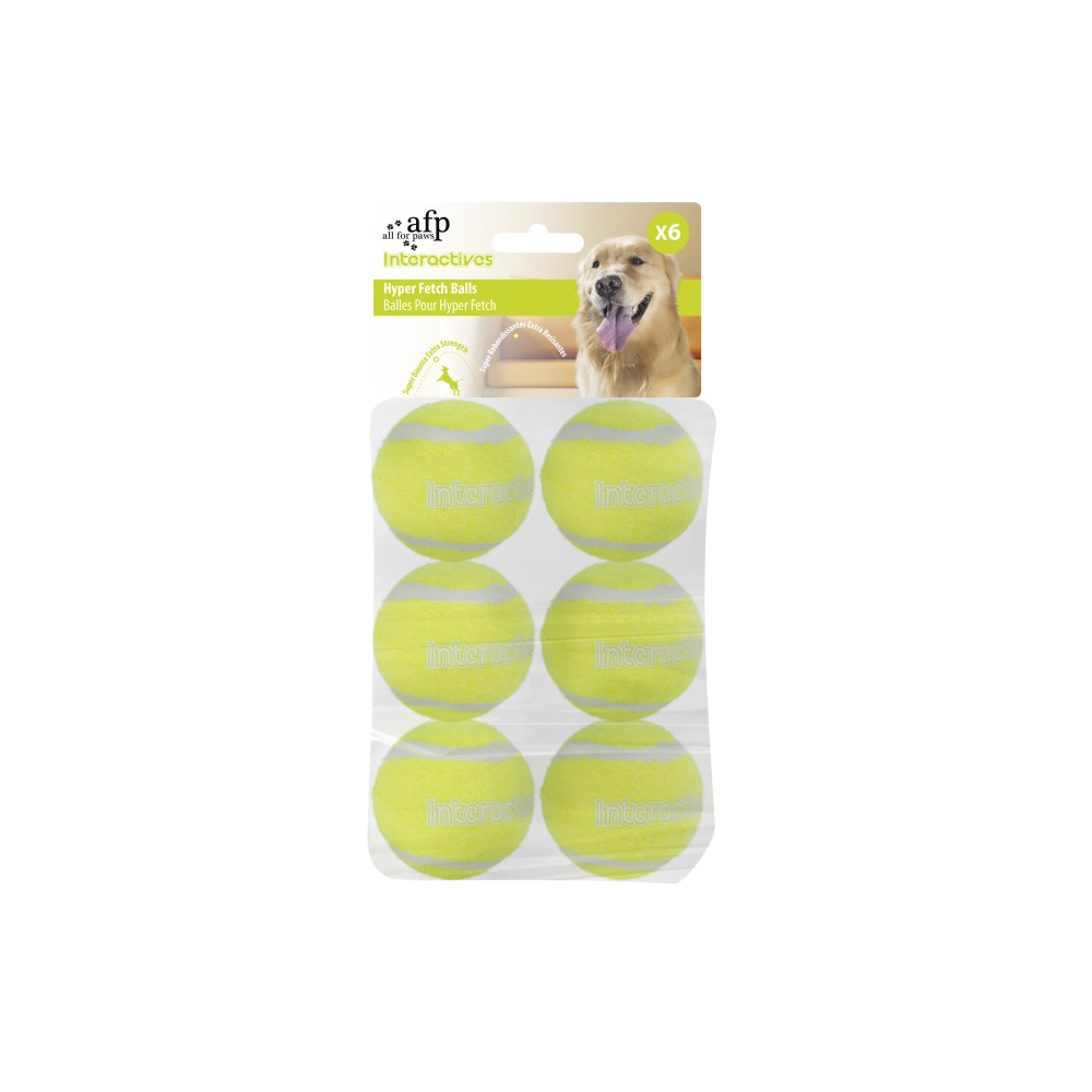 AFP Interactives - Lot de 6 Balles de tennis Hyper Fetch Super Bounce