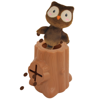 Friandises dans les "V" Cacheurs - Chouette Cache-Arbre pour Chiens