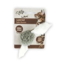 AFP Lambswool - Boule d'agneau 100% naturelle pour chat - Jouet interactif