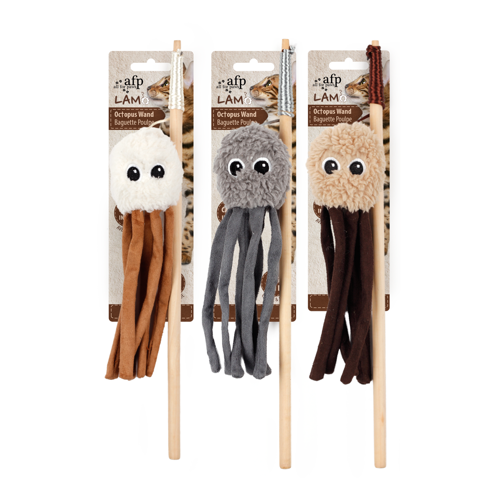 AFP Lambswool - Baguette Poulpe pour Chats: Doux et Amusant