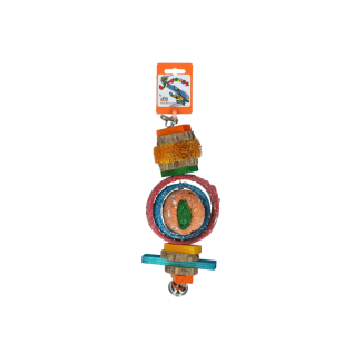 Bois Birrdeeez: structure de sable & cloches pour oiseaux