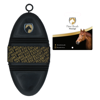 Brosse de Massage pour Cheval Flexi - Marque, Contenance, Dimensions
