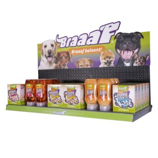 Forfait Braaaf Bouteilles & Bouchées pour Chiens, Marque & Contenance