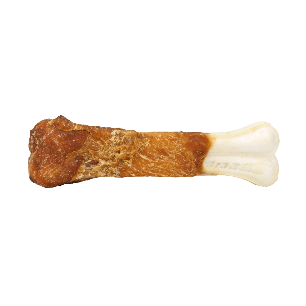 Os pressé au poulet Braaaf Rawhide - Collation naturelle pour chien - 20 cm