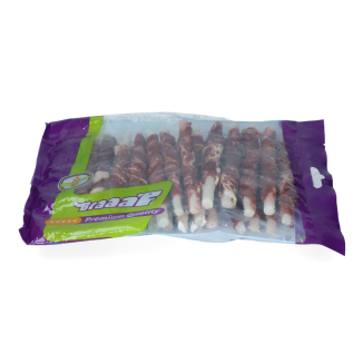 Braaaf Rouleaux à mâcher pour chien - Mélange de boeuf et poisson - 25 pièces