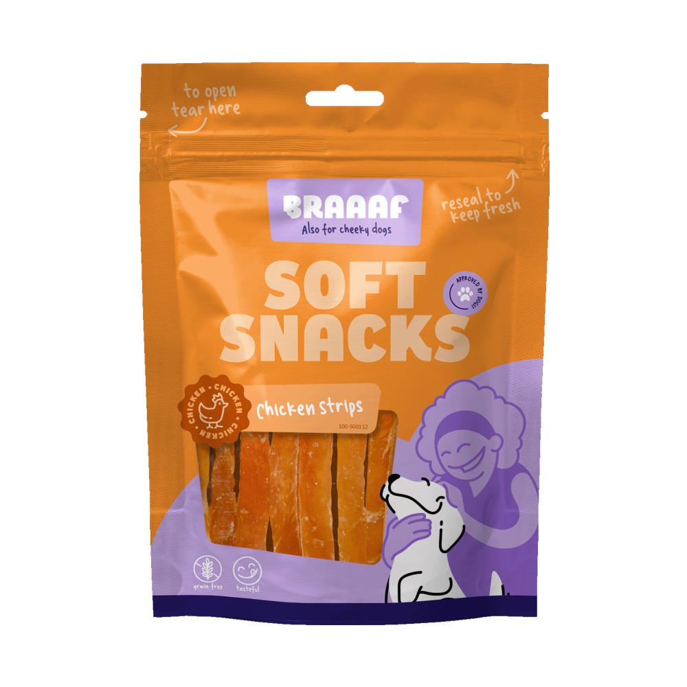 Délices pour chien Braaaf Soft Snack - Poulet - 100g