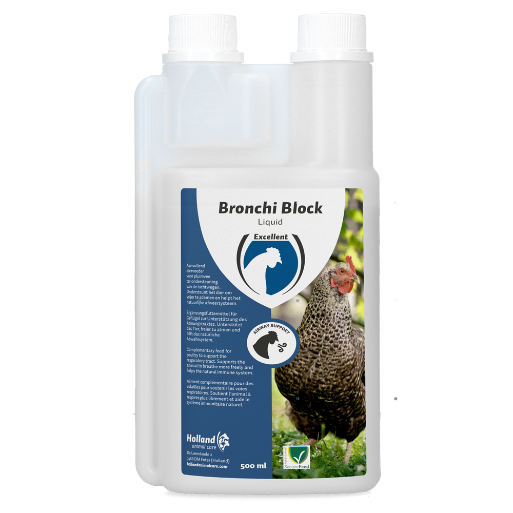 Bronchi Block liquide pour volaille - Solution naturelle pour les voies respiratoires