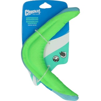 Chuckit! Boomerang Amphibie M - Jouet pour chien flottant et rebondissant