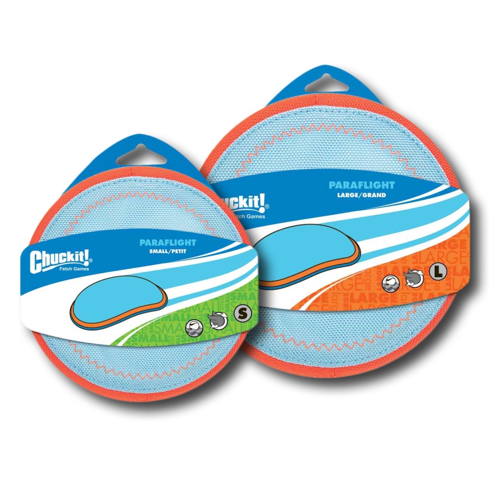 Frisbee pour Chien Chuckit! Paraflight S - Idéal pour les jeux en plein air