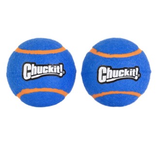 Lot de 2 Balles de tennis Squeaker Chuckit! L pour chiens