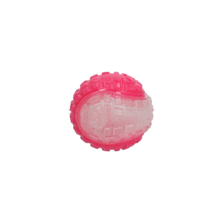 Jouet pour chien: Balle de Lune lumineuse Dog Comets S Rose 