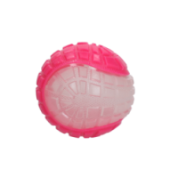 Balle de lune phosphorescente pour chien Comets M Rose - Jouet lumineux pour des jeux nocturnes fun