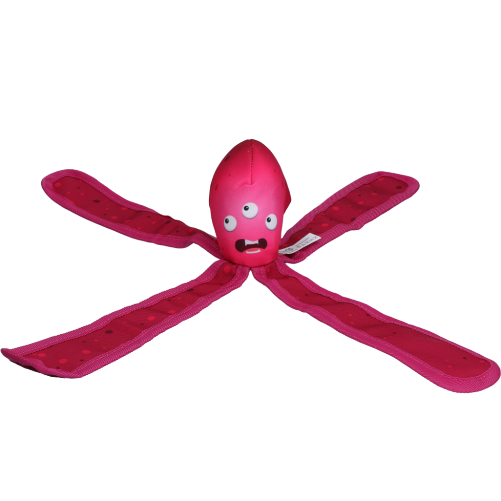 Le jouet pour chien Le Dog Comets Alien Octo L Rose - Amusement intergalactique!