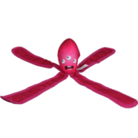 Le jouet pour chien Le Dog Comets Alien Octo L Rose - Amusement intergalactique!