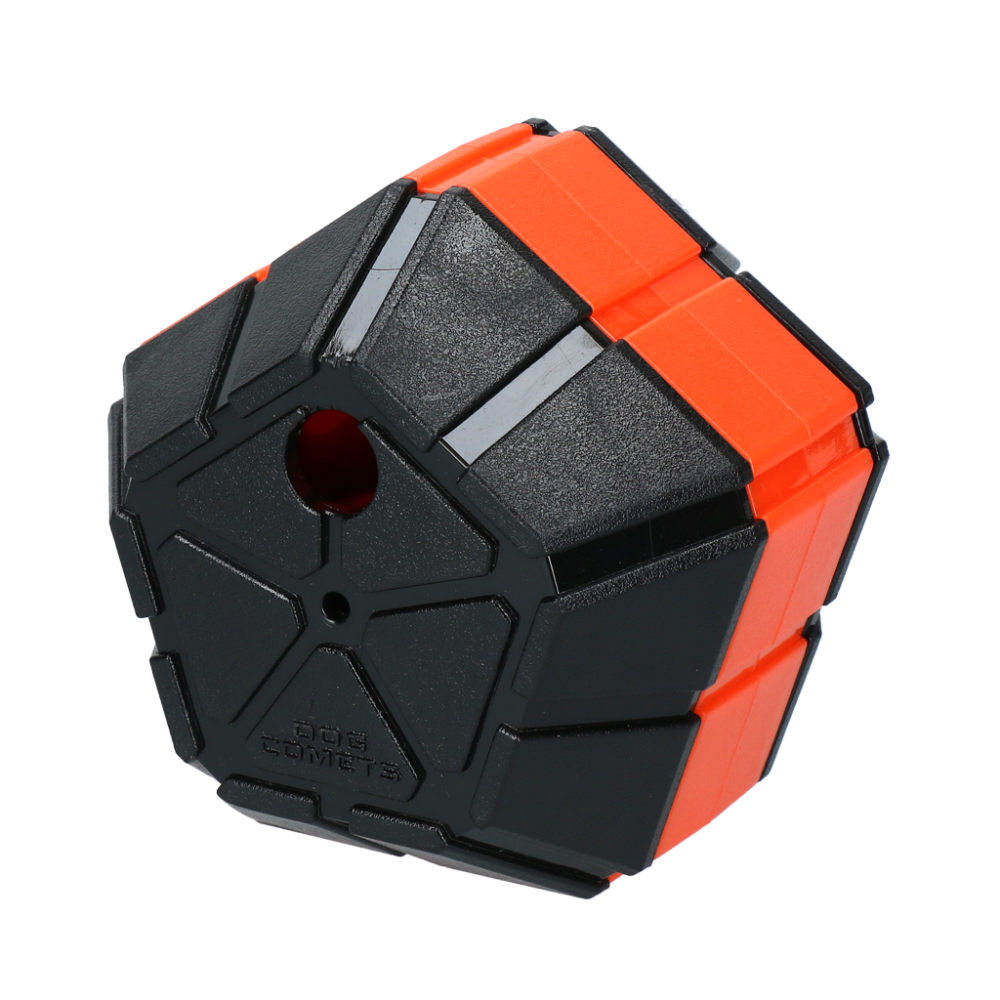 Jouet interactif pour chiens: Le Puzzle Orange pour Friandises Comets