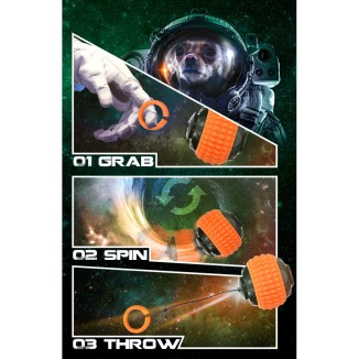 Jouet pour Chien Comètes Blazar Jet Orange - Fun et interactif!