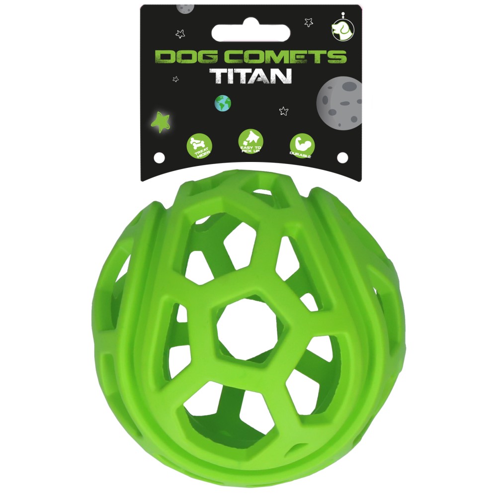 Les Dog Comets Titan Vert - Jouet pour Chien de Taille XL
