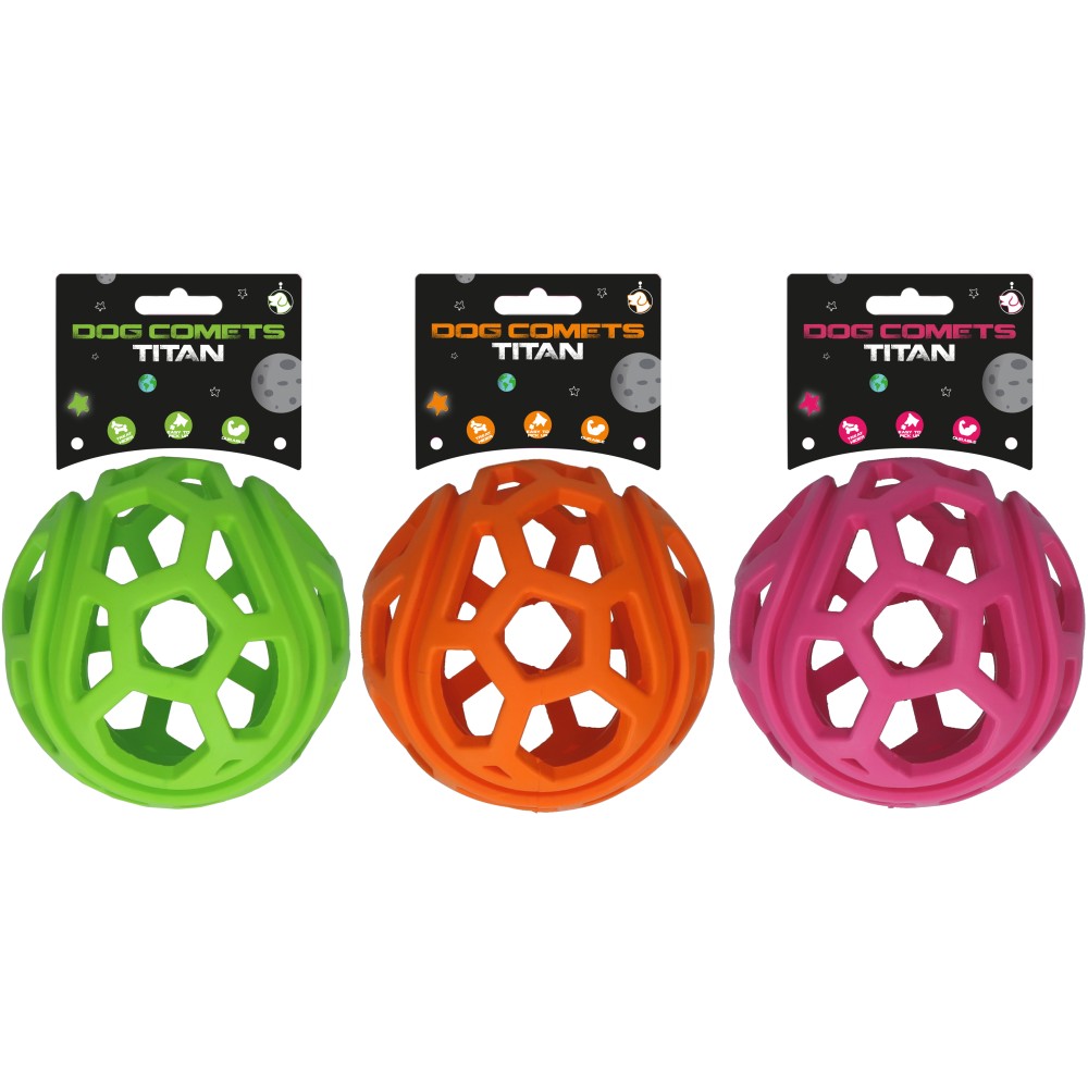Les Dog Comets Titan Vert - Jouet pour Chien de Taille XL