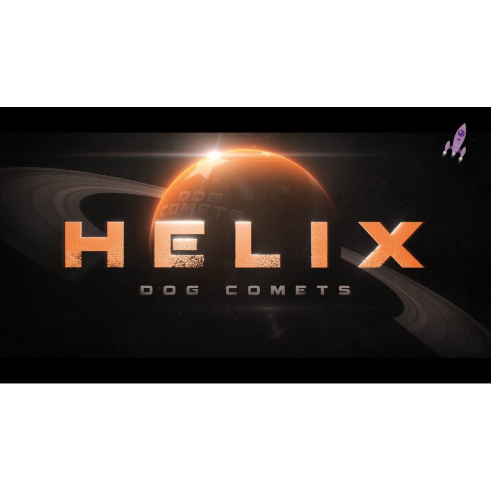 Les Dog Comets Helix Orange - Jouet pour chien ludique et coloré