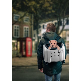 Sac à dos pour chien Compaws Chariot Londres 40 cm Gris - Pratique et stylé