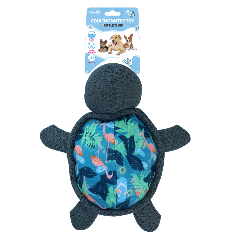 CoolPets Tortue's Up Flamant - Maison colorée pour chiens de petite taille