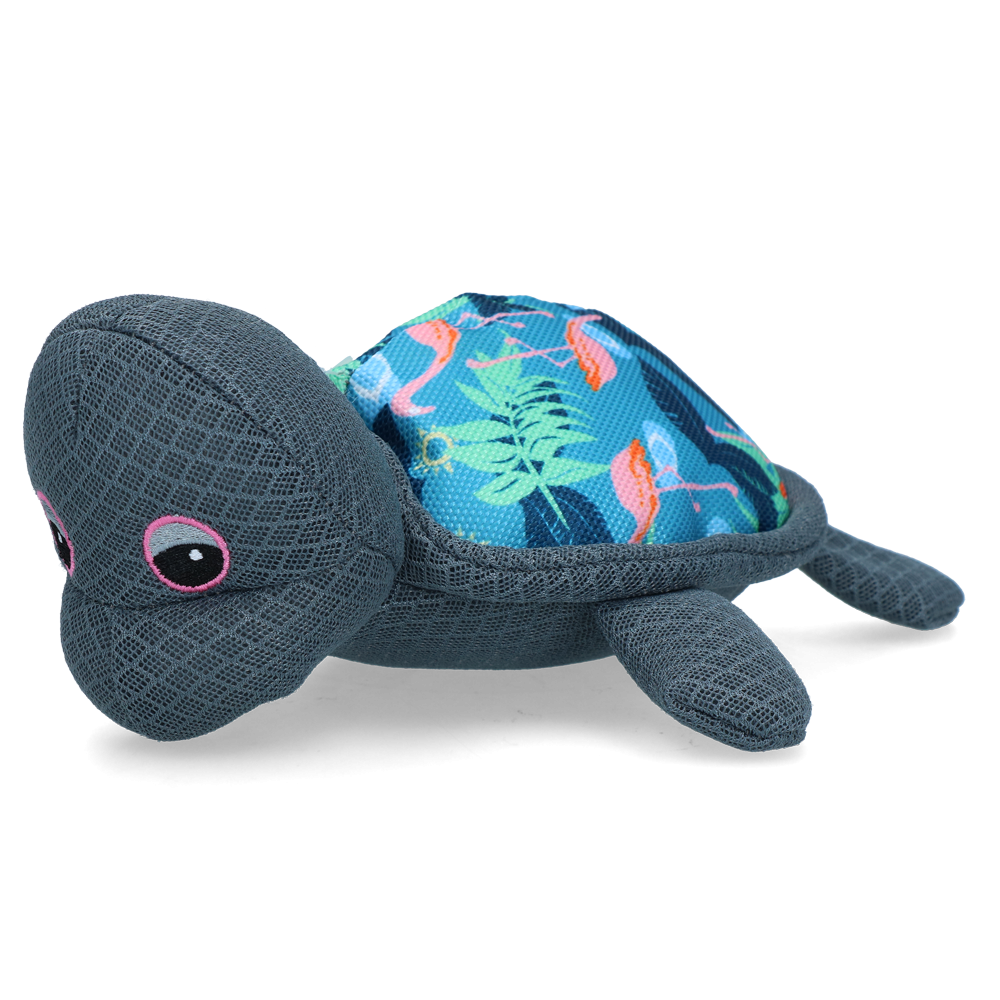 CoolPets Tortue's Up Flamant - Maison colorée pour chiens de petite taille