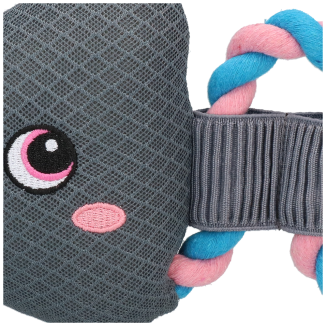 Corde Poisson Flamingo CoolPets Tire-moi! pour chien - Jouet interactif durable