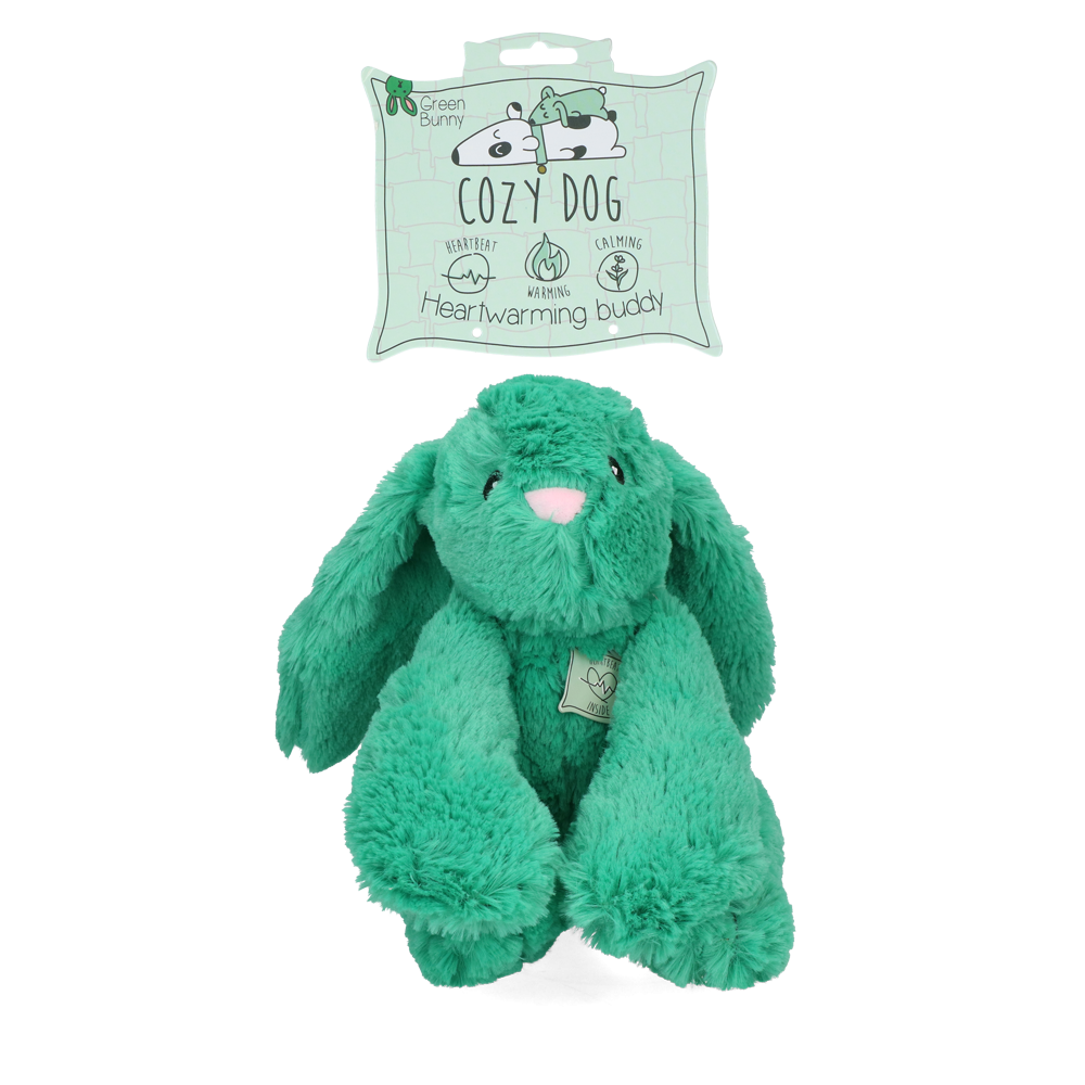Chien Douillet Lapin Vert | Confortable et Coloré | Taille 30x20x10 cm