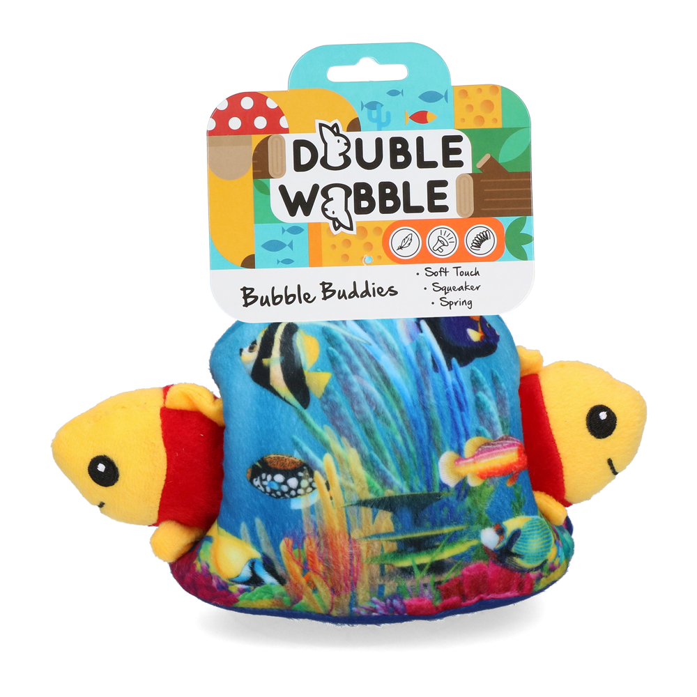 Double Bulles Wobble Buddies - Jouet interactif pour chien