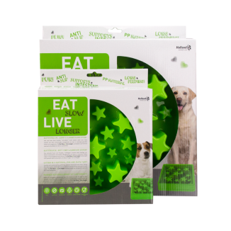 Croquez la vie à pleines dents avec le bol Eat Slow Live Longer Étoile Vert S