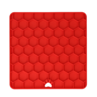 Tapis à Léchouiller Eat Slow Live Longer Rouge - Conçu pour les chiens