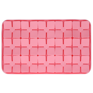 Tapis à Laper Eat Slow Live Longer - Fleur Rose 2.2x24.5x34.6 cm