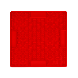 Tapis à Léchouiller Os Rouge Eat Slow Live Longer - Idéal pour divertir votre chien