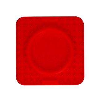 Tapis à Laper pour Chien Wave Rouge - Manger Lentement & Vivre Plus Longtemps