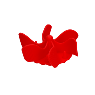 Stoppe-gobble Mangez Lentement pour Chien - Rouge 