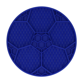 Tapis à Laper pour Chien Eat Slow Live Longer - Ballon de Foot Bleu