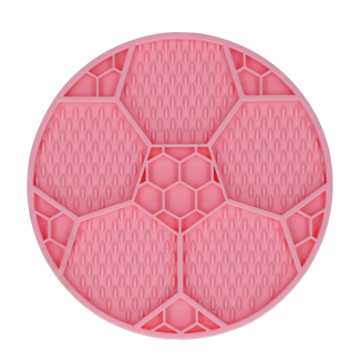 Tapis à Laper Anti-glouton pour Chien | Eat Slow Live Longer Ballon de Foot Rose