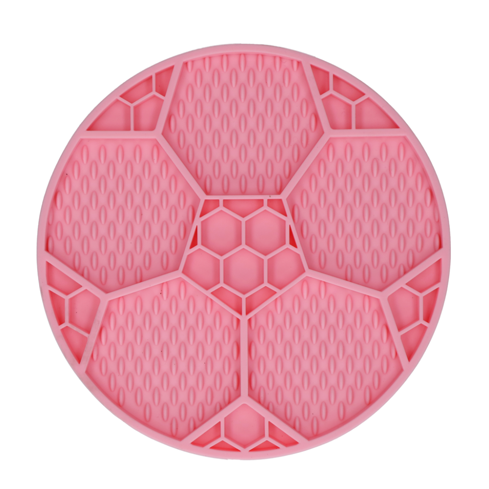 Tapis à Laper Anti-glouton pour Chien | Eat Slow Live Longer Ballon de Foot Rose