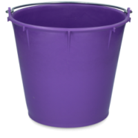 Seau 7 l avec poignée Violette - Pratique et élégant pour cheval