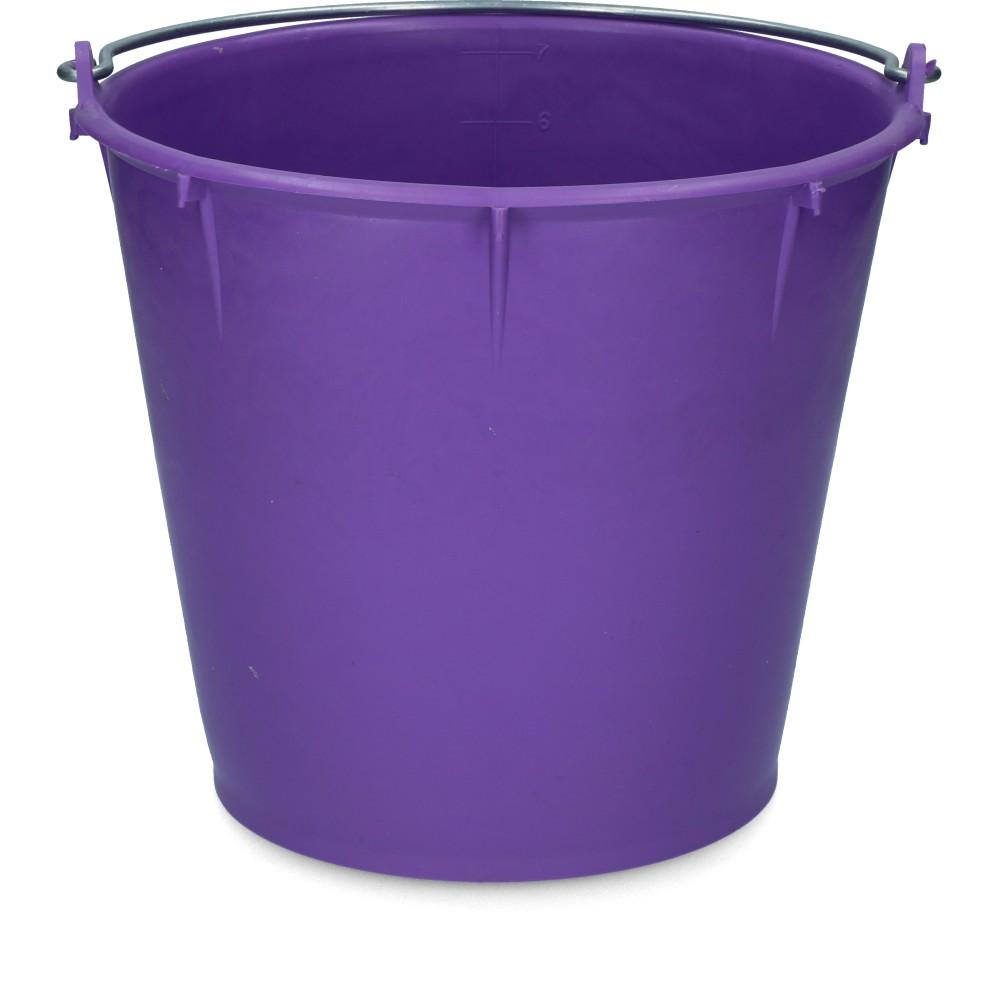 Seau 7 l avec poignée Violette - Pratique et élégant pour cheval