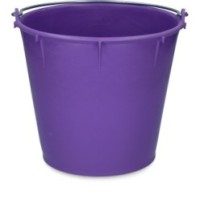 Seau 7 l avec poignée Violette - Pratique et élégant pour cheval