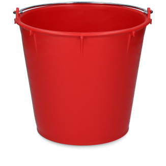Seau 7 l avec anse Rouge - Pratique pour les Chevaux