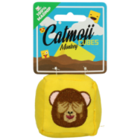 Catmoji Cube Singe - Jouet amusant pour chat - 8.5x7.5x6 cm