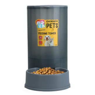 Tour d'alimentation pour animaux de compagnie - Excellent Pets avec une contenance parfaite