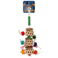 Monde de Plumes Triple Identique | Exquis Oiseau Décor | 23x15x7 cm