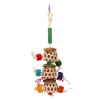 Monde de Plumes Triple Identique | Exquis Oiseau Décor | 23x15x7 cm