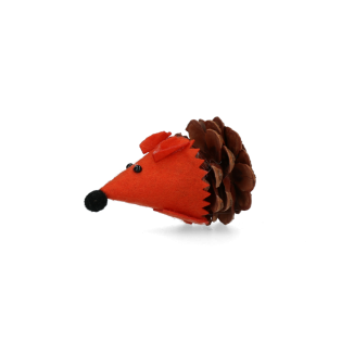 Souris Amis de la Forêt Orange - Compagnon Ludique pour Chat