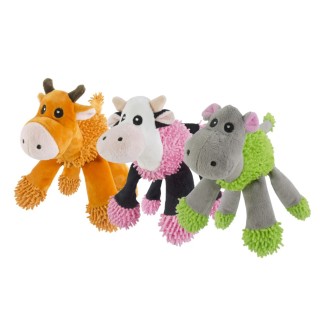 Jouet pour chien Fuzzle Hippo avec 5 couineurs - Amusement garanti!